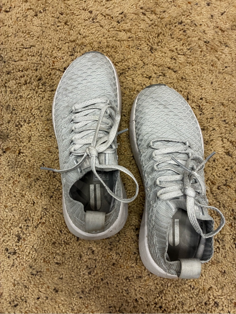 Nobull Women’s Drive 2 Lightweight Knit Lace-Up Sneakers in Light Gray size 7
